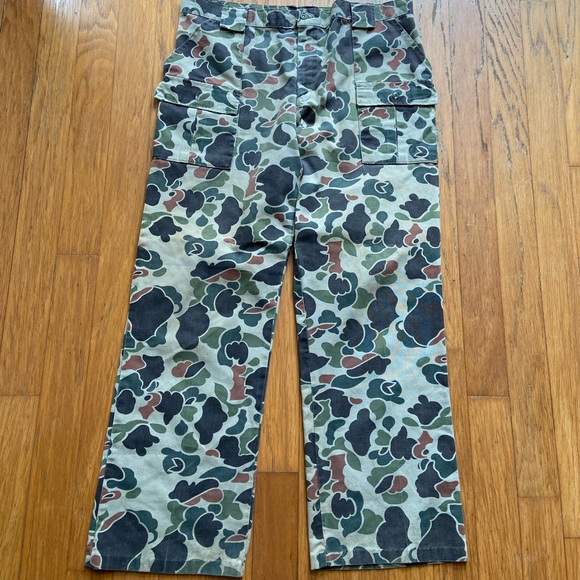 VINTAGE WALLS CAMO HUNTING PANTS SINGLE STITCH SIZE 42/30 GOOD CONDITION - Picture 6 of 9